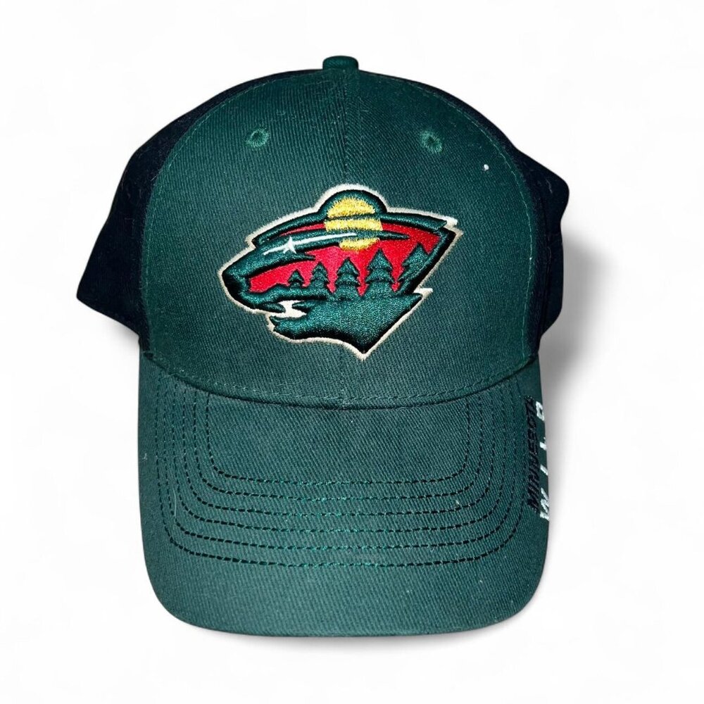 SOLD Minnesota Wild MN NHL Hockey Unisex Green and Black Baseball Cap